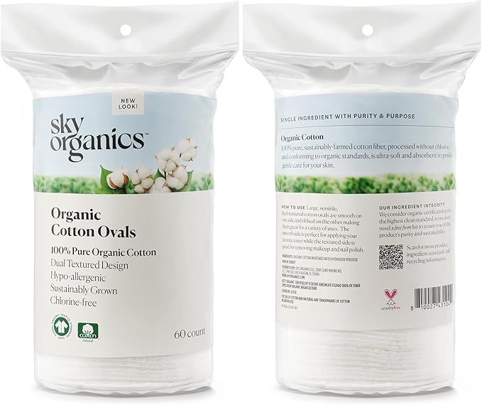 Sky Organics Organic Premium Cotton Large Pads - Image 7