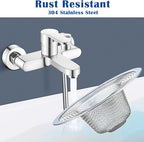 50 pcs Heavy Duty Stainless Steel Slop Basket Filter Trap, 2.75" Top / 1" Mesh - Image 3