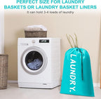 2 Pack XL Travel Laundry Bag, Machine Washable Dirty Clothes Organizer - Image 6