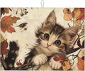 Cute Cat Dish Drying Mats for Kitchen Counter, Absorbent Reversible Microfiber by Unknown