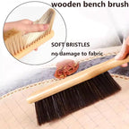 Wooden Bench Brush with Soft Bristles – 2 Pack Wide Table & Counter Dusting - Image 2