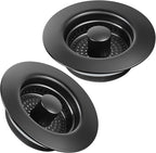 Kitchen Sink Drain Strainer 2 Pack, 304 Stainless Steel Pop Up Sink Stopper by TGOSOMT%C2%AE