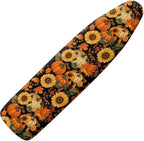 Fall Pumpkins Sunflower Leaves Durable Thick Ironing Board Covers Stain by Darisoco