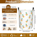 Cute Pineapples Laundry Basket, Waterproof Pineapple Laundry Hamper, - Image 2