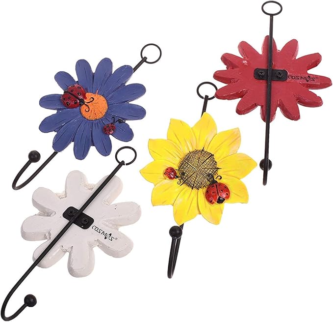 GDYOOSHOW Decorative Hooks Coat Hanger Flower Key Holder Metal Hook - Image 6