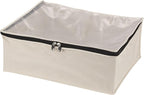 Household Essentials 3364-1 Cotton Canvas Blanket Storage Bags | Natural by HouseholdEssentials