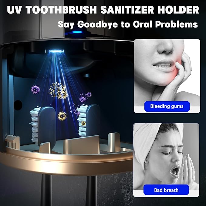Electric Toothbrush Holders for Bathrooms, Dustproof Smart Toothbrush Holder - Image 3