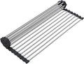 Searik Roll up Dish Drying Rack, Over The Sink Rolling Dish Drainer Rack by Searik