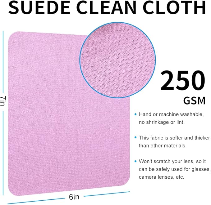 100 PCS Glasses Clean Cloth Suede, Lens Clean Cloth - Image 4