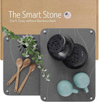Large Stone Drying Mat for Kitchen Counter | 15.8” x 11.8” Dish Drying Mat by FEDBB