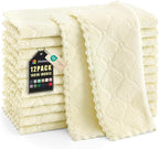 Homaxy 12 Pack Kitchen Dish Cloths, Super Soft and Absorbent Coral Velvet Dish by Homaxy