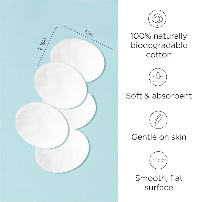 Diane Multi-Layer Cotton Ovals, 100% Pure Cotton, Hypoallergenic, Biodegradable - Image 2
