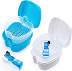 Keedolla 2 Pack Cute Denture Cups Denture Bath Container by Keedolla