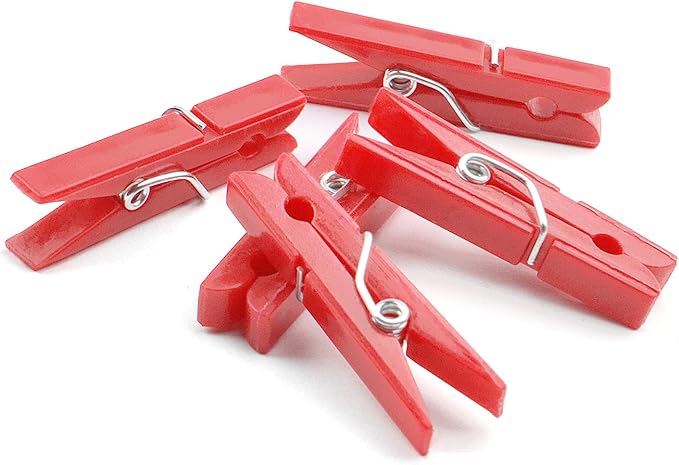 Jdesun 50 Pieces Photo Clips, Mini Plastic Picture Paper Clip Clothespins Peg - Image 5