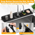 24'' Longer Faucet Mat for Kitchen Sink Splash GuardKitchen Sink Faucet Mat - Image 4