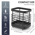Wall Mount Toothbrush Holder for Bathroom, Stainless Steel Rustproof Toothbrush - Image 2