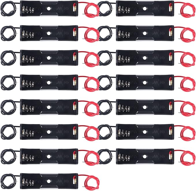 15PCS AA Battery Holder Bundle by Dorhea