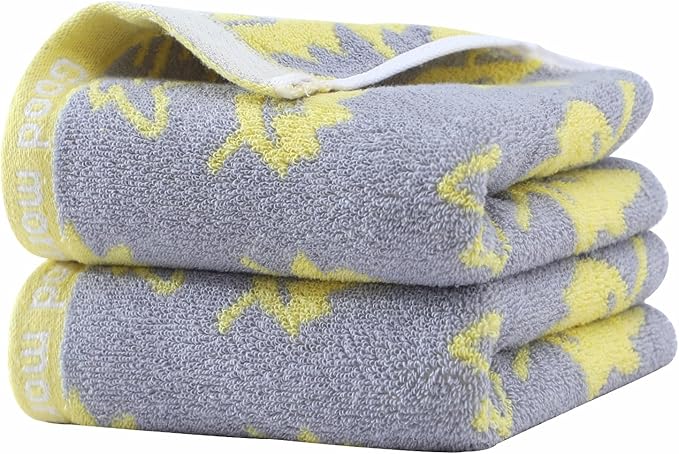 2 Pack Decorative Maple Leaf Hand Towels Cotton, Soft Highly Absorbent Bathroom by Zuorery