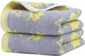 2 Pack Decorative Maple Leaf Hand Towels Cotton, Soft Highly Absorbent Bathroom by Zuorery