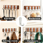 8 Pcs Stainless Steel Hooks for Hanging, Heavy Duty Hook, Wall Hooks Key Holder - Image 6