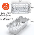 Spare Essentials 2Lb Foil Bread Pans - Image 2
