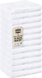 Utopia Towels, Salon Towel, 16 by 27 Inches, Highly Absorbent Cotton Towels by UTOPIATOWELS