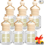 AROIC 6 Pack Car Air Freshener Hanging, New Car Scent Natural Plant Essential by AROIC
