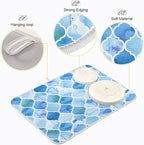 Super Absorbent Dish Drying Mat, Microfiber Fast-Drying Dish Mat, Kitchen Dish - Image 4