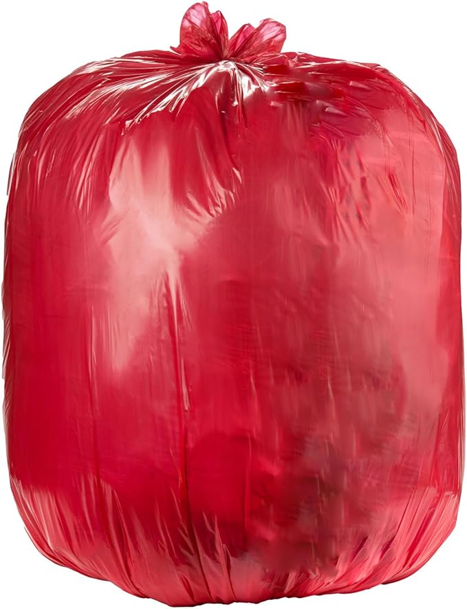Ultrasac Heavy Duty 55 Gallon Red Trash Bags - Image 2