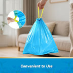 300 Count 15 Micron Extra Thick 4 Gallon Drawstring Small Trash Bags, Sturdy & - Image 4