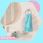 2 Pcs Coastal Hand Towels for Bathroom Ocean Beach Coastal Hand Towels 100% - Image 5