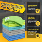 HOMEXCEL Microfiber Cleaning Cloth 50 Pack, 12.5 x 12.5 inch Microfiber Towels - Image 2