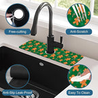 Christmas Gingerbread Man Sink Splash Guard Gingerbread Man Faucet Absorbing - Image 4