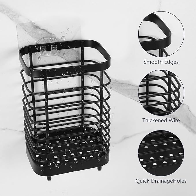 Wall Mount Toothbrush Holder for Bathroom, Stainless Steel Rustproof Toothbrush - Image 4