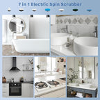 Electric Spin Scrubber, Hillyfe Bathroom Scrubber Electric - Image 8