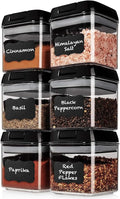 Shazo 6 PC Airtight Food Storage Containers + 6 Spoons by Shazo