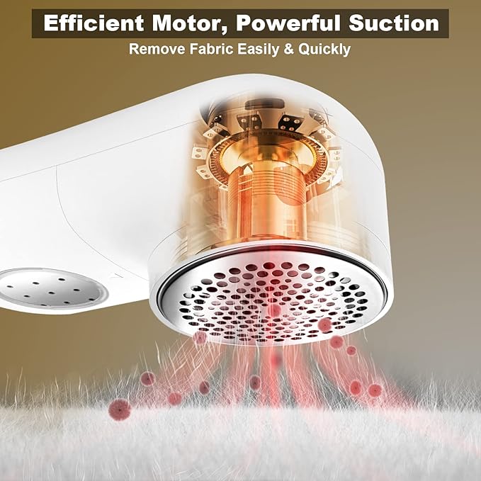 Fabric Shaver, Electric Lint Remover, 2.0 USB Rechargeable Fabric Defuzzer - Image 2