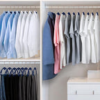 IEOKE Velvet Hangers 50 Pack: Felt Clothes Hangers Heavy Duty Shirt Sweater - Image 8