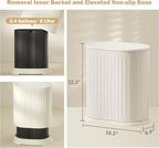 Steel Small Bathroom Trash Can - Image 4