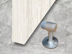 QCAA Solid Brass Door Stop, Satin Chrome, 1 Pack - Image 2
