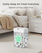 Cesun Bathroom Trash Can with Lid, 4 Gallon Motion Sensor Garbage Can Automatic - Image 6