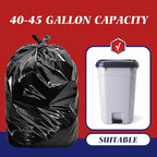 Teivio Trash Bags, 40-45 Gallon, - Image 3