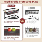 2 Tier Large Fruit Basket for Kitchen Counter - Image 5