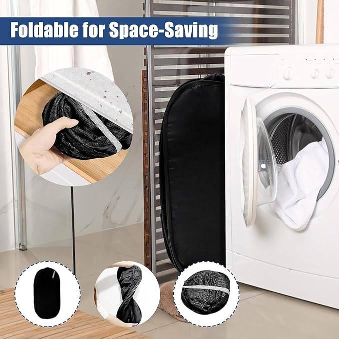Collapsible Laundry Baskets, Upgrade Pop Up Laundry Hamper - Image 4
