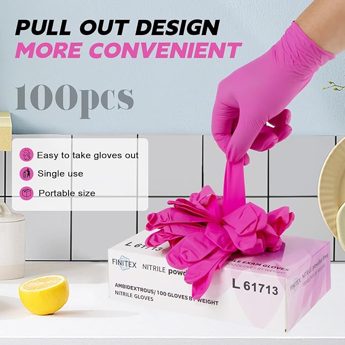 FINITEX Nitrile Disposable Latex-Free Gloves - Image 8