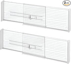 iDesign Recycled Plastic Adjustable Drawer Dividers–- Set of 2 by iDesign