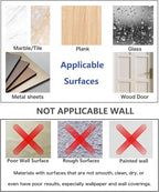 HomeDo 8Pack Adhesive Wall Hooks Hat Rack, Wooden Coat Hooks Wall Mounted - Image 3