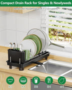 Small Dish Drying Rack, Compact Dish Rack - Image 4