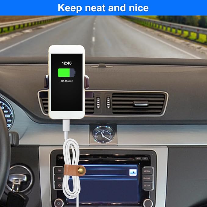 Leather Cable Straps Cord Organizer - Image 8