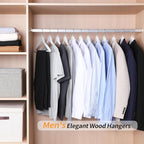 Amazon Basics Wood Suit Clothes Hangers - Image 6
